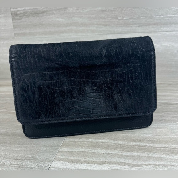 Aimee Kestenberg Foldover Leather Wrapped Chain Cross Body Leather Bag - Picture 3 of 13